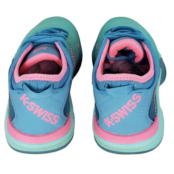 K-Swiss HyperCourt DuraWarap Flex Green Pink Womens Sz 6 Tennis Shoe 96615-442-M - Picture 5 of 8